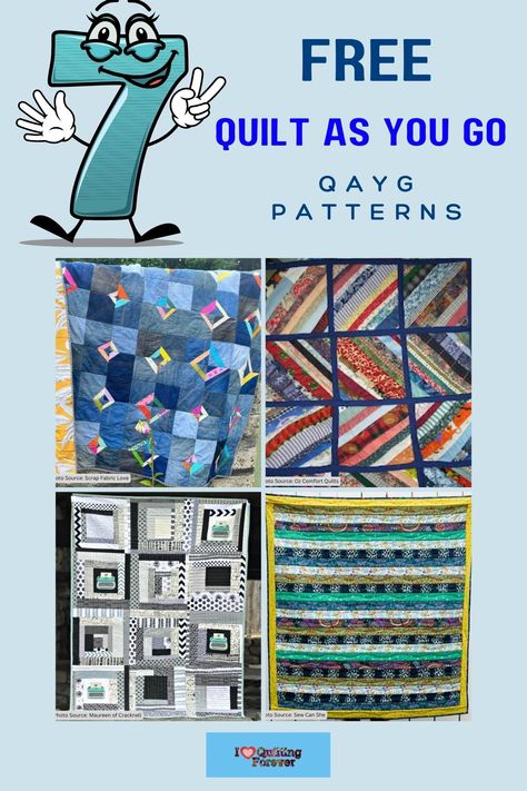 Top 7 Free Quilt As You Go Patterns ( 10 Bonus Patterns For Sale) Qayg Patterns Free, Quilt As You Go Blocks Pattern, Free Quilt As You Go Patterns, Quilt As You Go Patterns, Quilt As You Go Blocks, Qayg Patterns, Quilting Patterns Free Templates, Quilt As You Go Patterns Free, Quilt In A Day Patterns Free