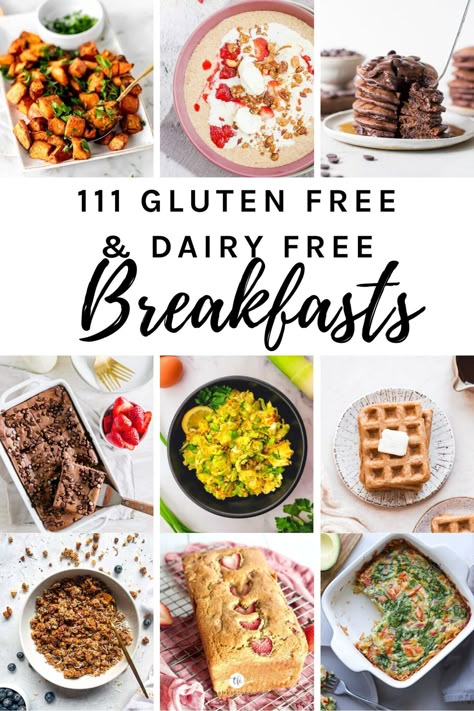 Here is your go-to resource for Gluten Free Dairy Free Breakfasts where you will find 111 sweet and savoury healthy breakfast recipes. All of these recipes are gluten free and also dairy free or have options included to change them. Lactose Free Breakfast, Hearty Bowls, Dairy Free Breakfast Ideas, Gluten Free Dairy Free Breakfast, Soak Chia Seeds, Dairy Free Breakfast Recipes, Mango And Pineapple, Dairy Free Breakfast, Healthy Gluten Free Breakfast