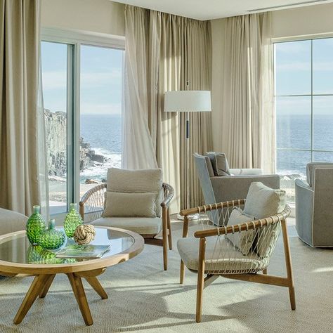 Luxury New England Hotels | Cliff House Maine | Suites Cliff House Maine, Ogunquit Beach, Maine Vacation, Coastal Maine, Cliff House, Bedroom Corner, Sectional Sleeper Sofa, Living Room Spaces, Spacious Living Room