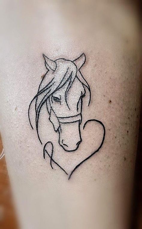 Horse Henna Design, Horse Tattoo With Name, Horse Symbol Tattoo, Pony Tattoo Design, Small Tattoos Horse, Small Horse Tattoos For Women, Memorial Horse Tattoo, Horse Tatoos Ideas, Horse Memorial Tattoo