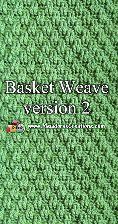 Basket Weave Stitch, Basket Weave Crochet, Crochet Stitch Tutorial, Basketweave Stitch, Crochet Geek, Weaving Tutorial, Crochet Knit Stitches, Stitch Tutorial, Crochet Stitches For Beginners