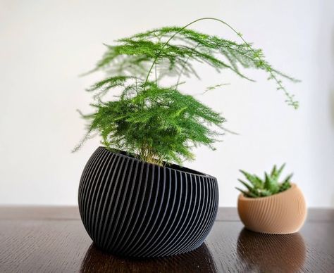 Geometric Plant Pot, Unique Planters, Plant Pot Design, Modern Planter, Geometric Planter, Snake Plants, 3d Printed Objects, 3d Printing Projects, Planter Design