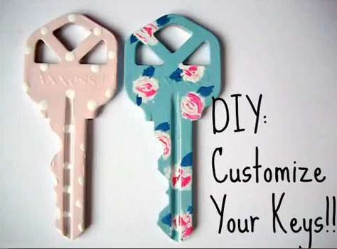 Diy Key Cover Ideas, Diy Key Cover, Key Covers Diy, Key Art Projects, Key Design Ideas, Fun Crafts For Teens, Key Diy, Easy Crafts For Teens, Key Crafts