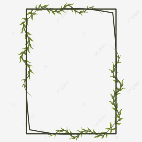 Plant Frame Drawing, Vine Border Drawing, Vines Plants Drawing, Vines Drawing Simple, Vines Decoration, Mythical Names, Vines Border, Log Drawing, Poster Frame Design