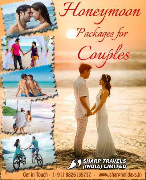 Honeymoon Packages - Book International & Domestic honeymoon packages in your budget at Sharpholidays.in. Enjoy your honeymoon tour with best deals. Including Resort+Meal+Cab+Sightseeing. India Honeymoon, Vietnam Honeymoon, Honeymoon Tour Packages, India Book, Honeymoon Tour, Honeymoon Packages, India Travel, Tour Packages, Holidays