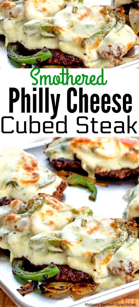 Cubed Steaks, Beef Cube Steak Recipes, Beef Cubed Steak, Cubed Steak, Cube Steak Recipes, Cube Steak, Philly Cheese, Venison Recipes, Minced Meat