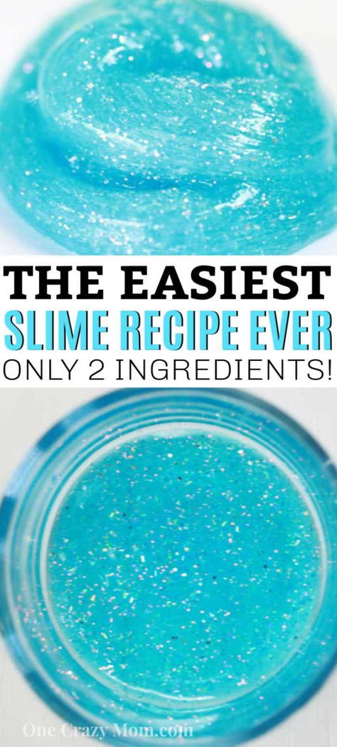 We have a super simple DIY for 2 Ingredient Slime that your kids can make. You can make really cool slime with ONLY 2 ingredients that your kids will love! Cornstarch Slime 2 Ingredients, Slime Recipe Easy 2 Ingredients No Activator, 2 Ingredient Slime Recipe, 3 Ingredient Slime Recipe Easy, Home Made Slime For Kids, Diy Slime Recipe 2 Ingredients, Slime Recipe Easy 2 Ingredients No Glue, Homemade Slime With Glue, Easy Slime Recipe 2 Ingredients