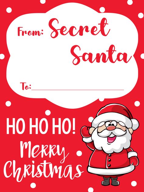 Secret Santa Printable Tags, Secret Santa Labels Free Printable, Printable Secret Santa Tags, Secret Santa Cards Free Printable, Secret Santa Letter Ideas, Secret Santa Gift Tags For Coworkers, Secret Santa Gift Tags Free Printable, Secret Santa Tags Free Printable, Secret Santa Paper