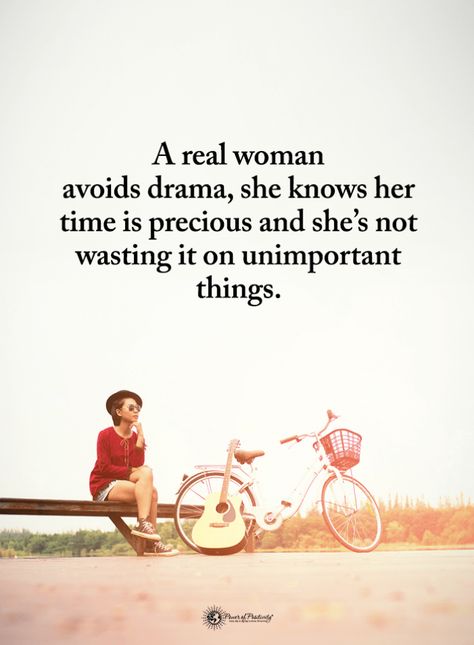 Woman Quotes A Real woman avoids drama, she knows her time is precious and she's not wasting it on unimportant things. Drama Free Quotes, Start Your Day Quotes, Genuine People Quotes, Free Life Quotes, Quotes To Start Your Day, A Real Woman, Inspirational Quotes Collection, Time Is Precious, Motivational Inspirational Quotes