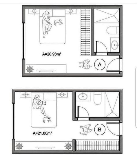 Hotel Room Plan, Hotel Room Design Plan, Small Hotel Room, 2d Floor Plan, Hotel Room Interior, Hotel Floor Plan, Eksterior Modern, Small House Elevation Design, Bed And Bath