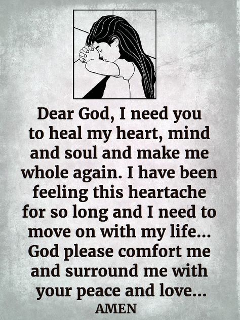 Dear God, I need you to heal my heart, mind and soul and make me whole again. I have been feeling this heartache for so long and I need to move on with my life. God please comfort me and surround me with your peace and love. Amen! Date Gifts For Him, Heal My Heart, 1 John 4 16, John 4 16, Date Gifts, Woord Van God, Everyday Prayers, God Is Love, Ayat Alkitab