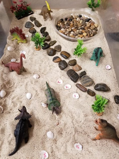 Camping Activities For Toddlers, Dinosaur Activities Preschool, Toddler Sensory Bins, Dinosaurs Preschool, Fest Temaer, Nursery Activities, Sensory Activities Toddlers, Toddler Sensory, Dinosaur Activities