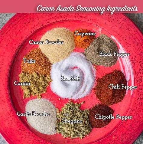 Homemade Carne Asada Seasoning, Carne Asada Seasoning Rub, Carne Asada Spice Recipe, Chicken Carne Asada Recipes, Carne Asada Stove Top, How To Season Carne Asada Meat, Carne Asada Seasoning Recipe, How To Make Carne Asada, Asada Seasoning Recipe