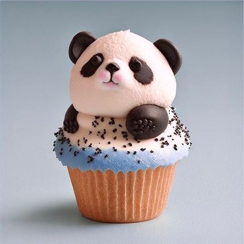 Panda Cupcake, Sister Birthday Cake, Panda Birthday Cake, Panda Food, Panda Cupcakes, Panda Cookies, Panda Items, 11 Birthday, Panda Birthday Party