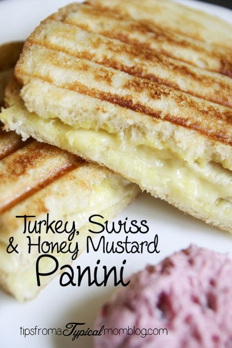 Honeysuckle White Turkey Swiss Honey Mustard Panini with Cranberry Butter. #SimpleTurkeyDinners #ad #IC Better Than Salt Dough, Turkey Panini Recipes, Honey Mustard Turkey, Honey Turkey, Cranberry Butter, Swiss Recipes, Panini Recipes, Panini Press, Homemade Clay