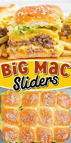 Big Mac Sliders, Sliders Recipes Hawaiian Rolls, Easy Slider Recipes, Resepi Roti, Seasoned Ground Beef, Special Sauce, Sesame Seed, Slider Recipes, Beef Recipes Easy