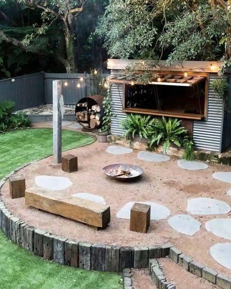 Backyard Beer Garden, Backyard Bar Shed, Beer Garden Ideas, Bar Shed, Pub Sheds, Backyard Bar, Backyard Kitchen, Backyard Sheds, Backyard Shed