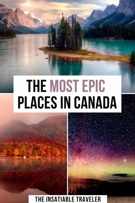 10 most beautiful places in Canada for epic views. This is an amazing Canada Bucket List ! Canada travel | Canada bucket list | what to to in Canada | beautiful places in Canada | Canada Pics Beautiful Places, Waterfalls In Canada, Places To See In Canada, Best Canada Vacation, Western Canada Travel, Canada Best Places To Visit, Canada Bucket List Travel, Best Places In Canada, Canada Must See