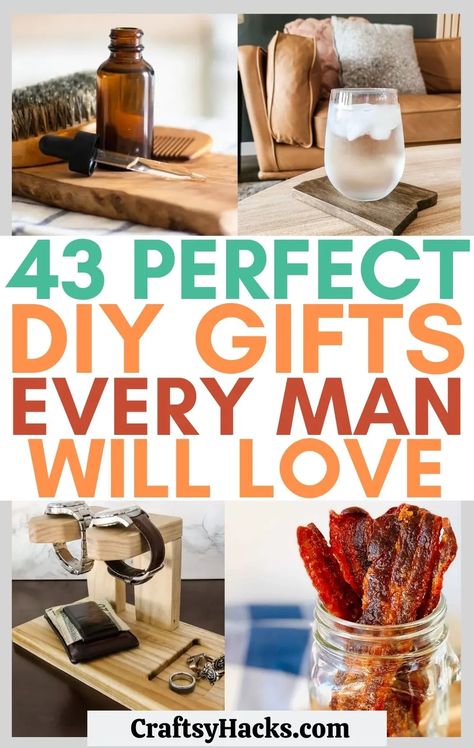 Diy Gifts For Men Cool Diy Projects For Men, Diy Christmas Gifts For Men, Gifts For Boss Male, Diy Projects For Men, Handmade Gifts For Boyfriend, Diy Gifts For Men, Diy Easter Gifts, Diy Gifts For Friends, Diy Gift Ideas