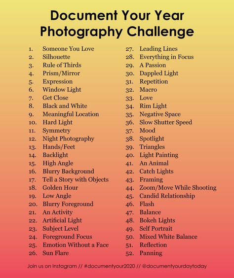 Daily Picture Challenge, Photography Challenges For Beginners, January Daily Photo Challenge, 30 Day Photography Challenge Creative, 52 Week Photo Challenge 2024, 2024 Photography Challenge, Photoshoot Ideas List, Weekly Photography Challenge, Photo Challenge 2024