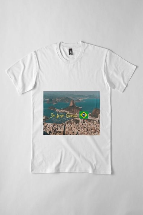 Brazilian Flag, The Text, Rio De Janeiro, Cool T Shirts, Brazil, Flag, For Sale, T Shirt, Design