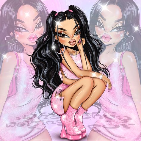 #bratzdoll #bratz #bratzoutfits #bratzpfp #bratzaesthetic #bratzmood #bratzera #bratzillustration Bratz Doll Illustration, Girly Podcast, Bratz Doll Art, Bratz Dolls Paintings, Bratz Collections, Bratz Illustration, Bratz Dolls Characters, Bratz Artwork, Bratz Doll Drawing