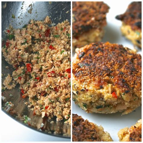 Oregon Transplant: Crispy Cajun Salmon Cakes Cajun Salmon, Tuna Cakes, Salmon Patties Recipe, Homemade Tartar Sauce, Tuna Steaks, Salmon Patties, Salmon Cakes, Baked Salmon Recipes, Tartar Sauce