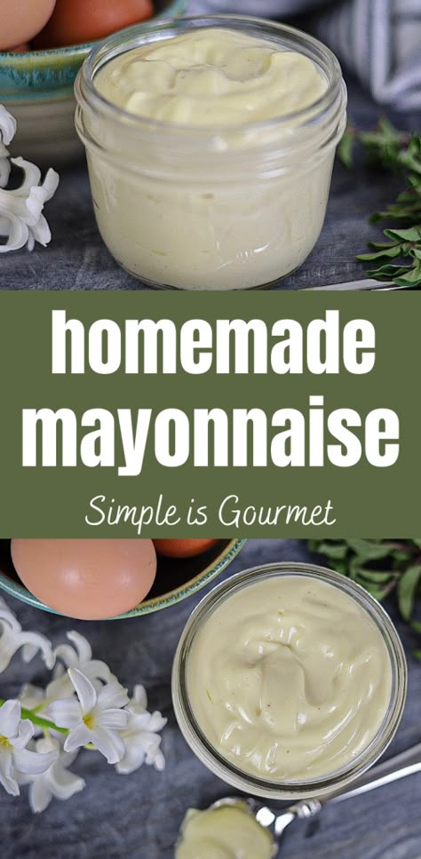 Avocado Oil Mayonnaise Recipe, Make Mayonnaise, Olive Oil Mayo, Homemade Mayonnaise Recipe, Avocado Oil Mayo, How To Make Mayonnaise, Homemade Mayo, Mayonnaise Recipe, Homemade Condiments