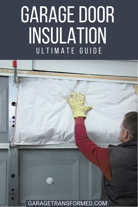 Your garage door is the single biggest non-insulated surface in our home. Adding a garage door insulation kit is one of the most effective -and inexpensive- ways to make your garage more comfortable in extreme temperatures. Garage Insulation Diy, Insulating Garage Walls, Diy Insulation, Garage Door Seal, Garage Door Maintenance, Garage Insulation, Best Garage Doors, Garage Door Insulation, Garage Door Springs