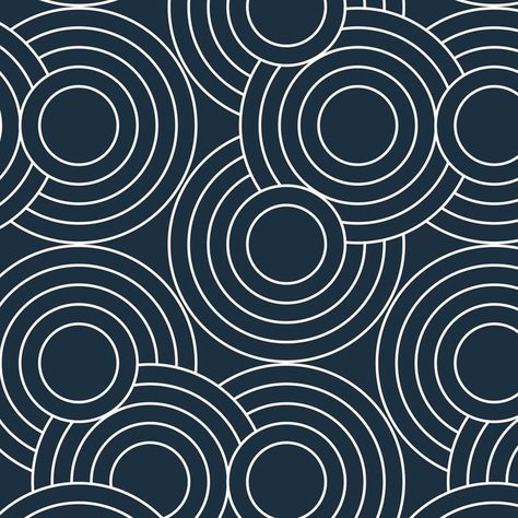 Circle Pattern Design, Circle Artwork, Navy Paint, Circle Graphic, Concentric Circles, Crop Circles, Art Deco Pattern, Circle Art, Circular Pattern