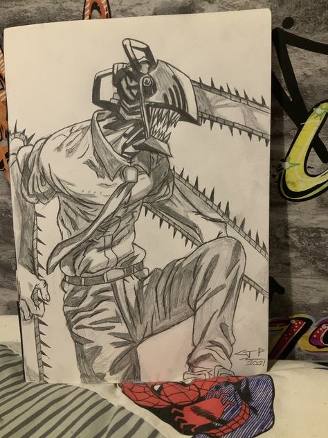 Chainsawman Sketch Denji, Men Anatomy Drawing, Chainsaw Man Manga Art, Denji Sketch, Denji Drawing, Chainsawman Drawing, Chainsaw Man Sketch, Chainsaw Drawing, Chainsaw Man Drawing