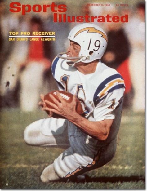 Lance Alworth San Diego Chargers, San Diego Chargers Football, Chargers Football, Sports Illustrated Covers, American Football League, Illustrated Magazine, Nfl Football Players, Football Photos, School Football