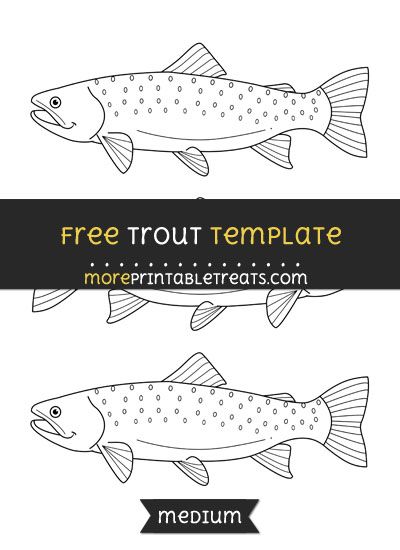 Free Trout Template - Medium Fish Patterns Printable Templates, Trout In The Classroom, Trout Drawing Simple, Felt Fish Pattern Free Templates, Fish Stencil Templates Free Printable, Fish Templates Free Printable, Fish Patterns Printable, Fish Template Printable, Fish Template Printable Free Pattern