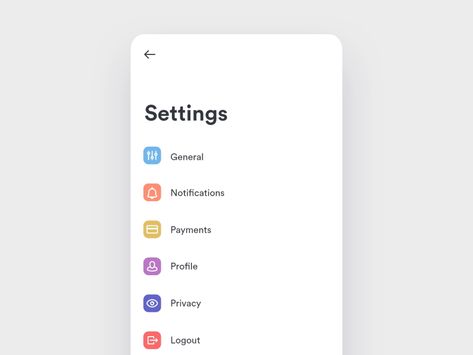 Settings transition by Matt Dayton Setting Ui, Application Ui Design, Desain Ux, Ui Design Mobile, Best Ui Design, Up Animation, Ui Animation, App Interface Design, Blond Amsterdam