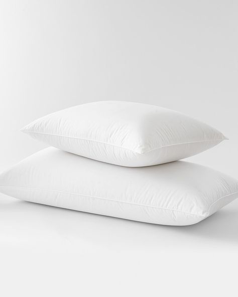 The Garnet Hill Pillow Guide: how to pick the just-right, snooze-all-night pillow for you - Threads by Garnet Hill Pillow Guide, Sleeping Pillows, Goose Down Pillows, Firm Pillows, Old Pillows, Side Sleeper Pillow, Luxury Pillows, White Goose, The Pillow