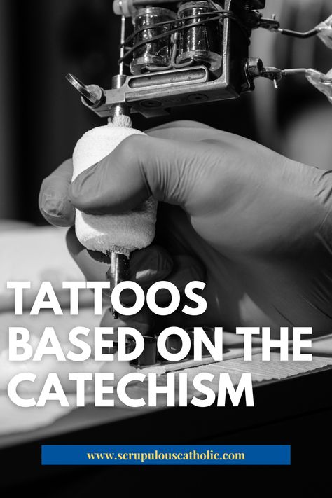 Tattoos based on the Catechism Catholic Tattoos Sleeve, Roman Catholic Tattoos, Catholic Tattoos For Women, Small Catholic Tattoos, 4th Commandment, Catechism Of The Catholic Church, Catholic Tattoos, Catholic Symbols, Innocent Person