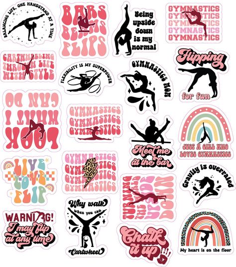 Gymnastics stickers are perfect for any gymnast or fan. Waterproof and 2" wide, these stickers are sure to make a statement. #gymnastics #stickers . #Gymnastics_Stickers_Printable #Gymnastic_Stickers #Gymnastics_Stickers #Aerial_Gymnastics Gymnastics Stickers Printable, Gymnastics Stickers, Gymnastics Wallpaper, Gymnastics Lessons, Gymnastics For Beginners, Stickers High Quality, Sticker Chart, Waterproof Vinyl Stickers, Scrapbook Printing