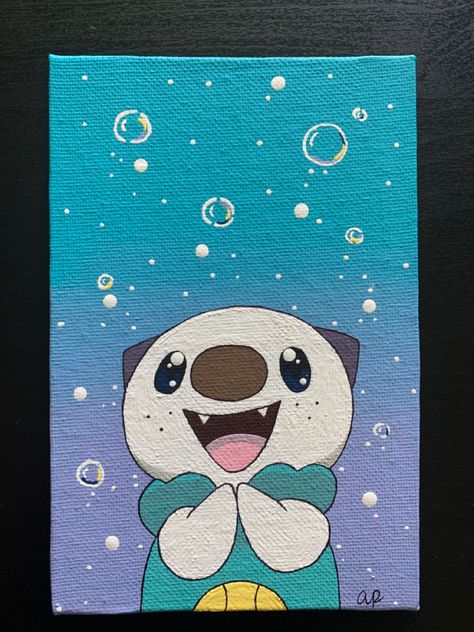 Pokemon Easy Painting, Pokemon Paintings Easy, Pokémon Painting Ideas, Pokemon Canvas Painting, Pokémon Painting, Green Aesthetic Outfit, Butterfly Wall Art Diy, Cute Easy Paintings, Pokemon Painting