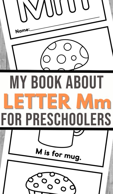 Teaching Preschoolers Letters, Letter M Activities, Letter Learning Activities, Free Homeschool Printables, Read Letters, Homeschool Freebies, Letter Identification, Free Printable Letters, Book Letters