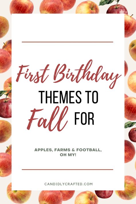 Whether you're searching for a birthday party fall theme or have one and are looking for more decorating ideas, check out my post on fall first birthday themes! Fall Into One Birthday, September Themed Birthday Party, First Birthday Ideas November, Fall Theme One Year Birthday, Thanksgiving Themed 1st Birthday Party, October First Birthday Theme, November One Year Birthday Party, 1st Birthday Party Ideas November, Falling Into One Birthday Theme