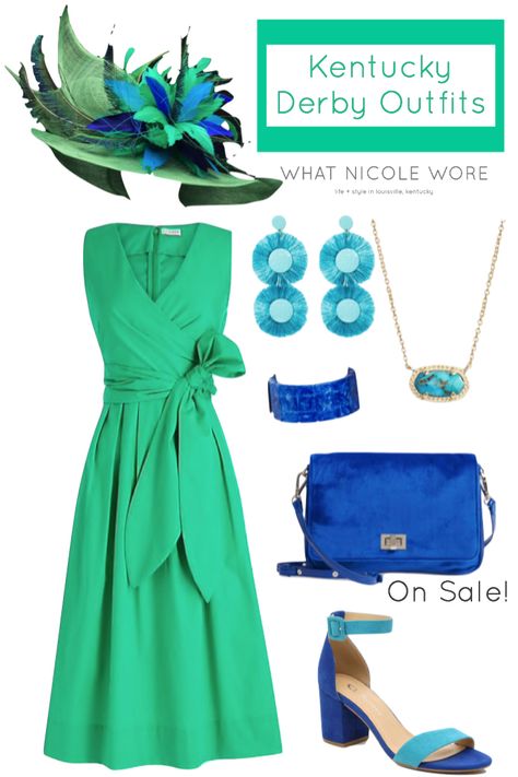 Louisville style blogger, What Nicole Wore, gives a number of affordable 2019 Kentucky Derby outfits that are perfect for spring occasions. Derby Outfits For Women Dresses, Kentucky Derby Party Attire, Derby Party Outfit, Kentucky Derby Party Outfit, Kentucky Derby Attire, Kentucky Derby Dress, Kentucky Derby Outfit, Kentucky Derby Fashion, Green Dress Outfit