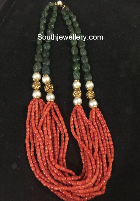 Coral Jewelry Set, Pearl Necklace Designs, Beaded Necklace Designs, Jewelry Drawing, Black Beaded Jewelry, Beaded Jewelry Designs, Rings Jewelry Fashion, Gold Jewelry Simple, Wedding Summer