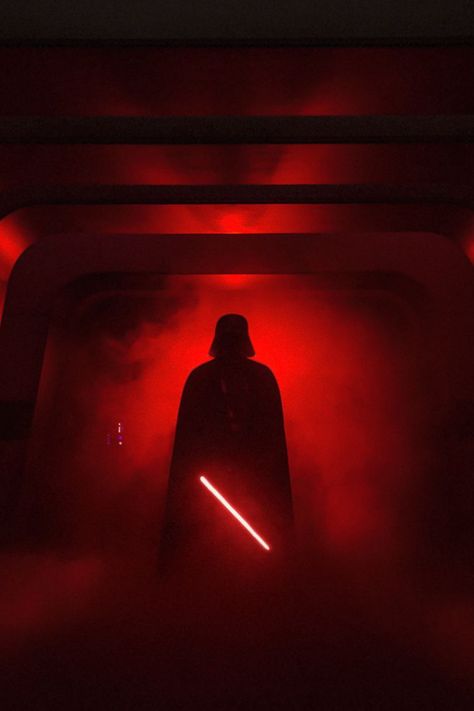 Darth Vader is one of the most iconic villains in film history! 👹 With his deep, menacing voice 🔊, glowing red lightsaber ⚔️, and dark, imposing armor 🖤, he strikes fear into the hearts of all who face him 😱. Once a Jedi Knight 🌟, he fell to the dark side 😈 and became the enforcer of the Empire's will 🏰. His internal struggle between good and evil makes him such a compelling character 🎭. Who can forget that famous "I am your father" moment? 😲👨‍👦 Red Lightsaber Wallpaper, Dark Jedi, Iconic Villains, Red Lightsaber, Jedi Knight, Star Wars Yoda, Film History, Good And Evil, The Dark Side