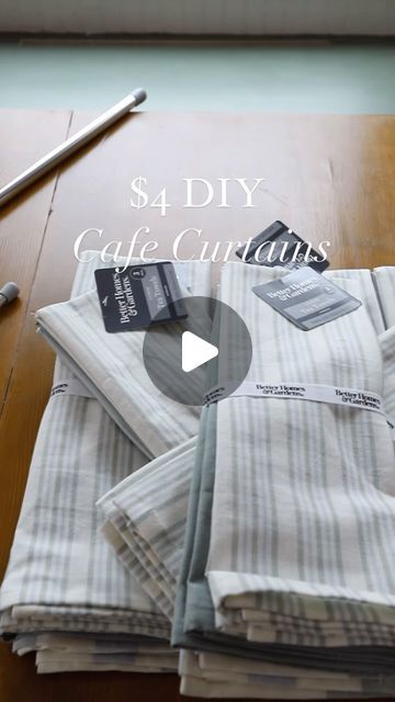 Lia Watson~Southern Yankee DIY on Instagram: "If you have dish towels you also have cafe curtains ⬇️⬇️⬇️

I am in deep love with our little DIY breakfast nook area. We use it constantly, but it was missing something… Cafe curtains.

They are such a sweet addition to any window and I knew they would be the cherry on top to this space.

There are some really budget friendly cafe curtain options out there. But none are as cheap as this DIY version! 

All you need are some pretty dish or tea towels that are the length of half your window ☺️

Can you believe I was able to complete this entire project for less than I would have spent on just the curtains! 

Head to SouthernYankeeDIY.com for the complete tutorial & FOLLOW @southernyankeediy for more budget friendly home decor DIY’s

Now I’m think Half Kitchen Curtain Ideas, Simple Kitchen Curtains, Diy Curtain For Door Window, Cafe Curtains Large Window, Easy Cafe Curtains Diy, Diy Kitchen Curtain Ideas, Under Cabinet Curtain Diy, Cafe Curtains In Bedroom, Tea Towel Curtains Kitchen Windows