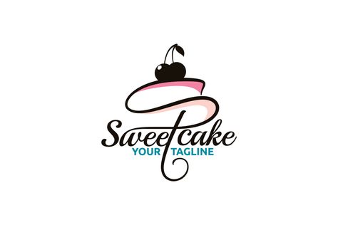 elegant sweet cake logo for any business especially for cakery, bakery, cake shop, cafe,etc. 8991813 Vector Art at Vecteezy Sweet Cake Logo, Logo Bakery Cake, Bakeshop Logo, Pastry Logo, Dessert Logo, Sweet Logo, Baking Logo Design, Cupcake Logo, Cake Branding