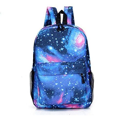 TOQU Fashion Canvas Starry Sky Galaxy Printing Student School Backpack Travel Backpack Blue, http://www.amazon.ca/dp/B00XJEZ6PS/ref=cm_sw_r_pi_n_awdl_WkKKxbD4D8AB9 Naruto Logo, Galaxy Backpack, Unisex Backpack, Bags For Teens, Rucksack Backpack, Bag School, Cute Backpacks, Blue Backpack, Computer Bags