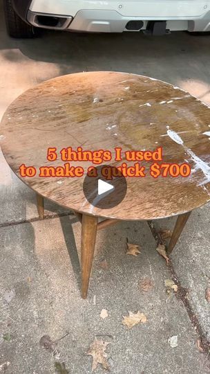 780K views · 10K reactions | 7 things to make quick cash furniture flipping! #diy #furnitureflip #sidehustle | the furniture doctor | Pacific · Feeling Plywood Table Diy, Mahogany Table Makeover, Easy Furniture Flips, Thrift Flip Furniture Ideas, Table Restoration Diy, Wood Table Restoration, Table Leaf Diy, Funky Painted Furniture Bohemian, Table Refinishing Ideas