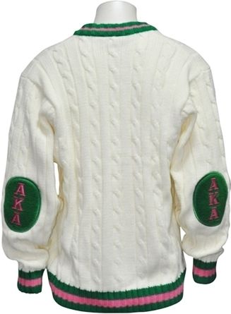 Alpha Kappa Alpha Crest Sorority Ladies V-Neck Sweater | The Cultural Exchange Shop = Apparel & Gifts Alpha Kappa Alpha Jackets, Aka Shirts, Alpha Kappa Alpha Clothing, Kool Aid Hair Dye, Kool Aid Hair, Alpha Kappa Alpha Paraphernalia, Aka Paraphernalia, Greek Paraphernalia, Sorority Paddles