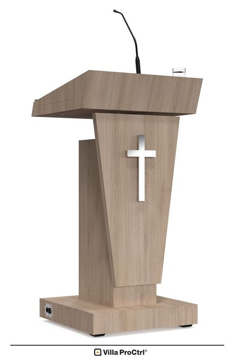 Lectern-podium Ztature-SP Beautiful House Images, Church Pulpit, Podium Design, Tea Table Design, Altar Design, Church Interior Design, Church Furniture, Balcony Grill Design, Wardrobe Door Designs