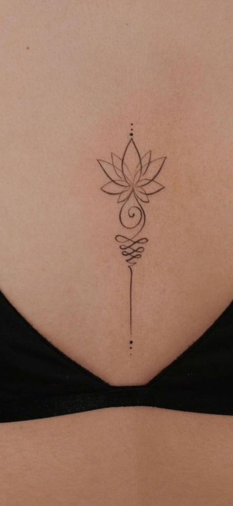 195+ Meaningful Unalome Tattoo Ideas (2023) - TattoosBoyGirl Unalome Tattoo Add Ons, Unalome Back Tattoo Women, Lotus Finger Tattoos For Women, Meaningful Neck Tattoos Women, Elegant Wrist Tattoos For Women, Unalome Tattoo Back, Small Lotus Tattoos For Women, Lotus Wrist Tattoos For Women, Moon Unalome Tattoo